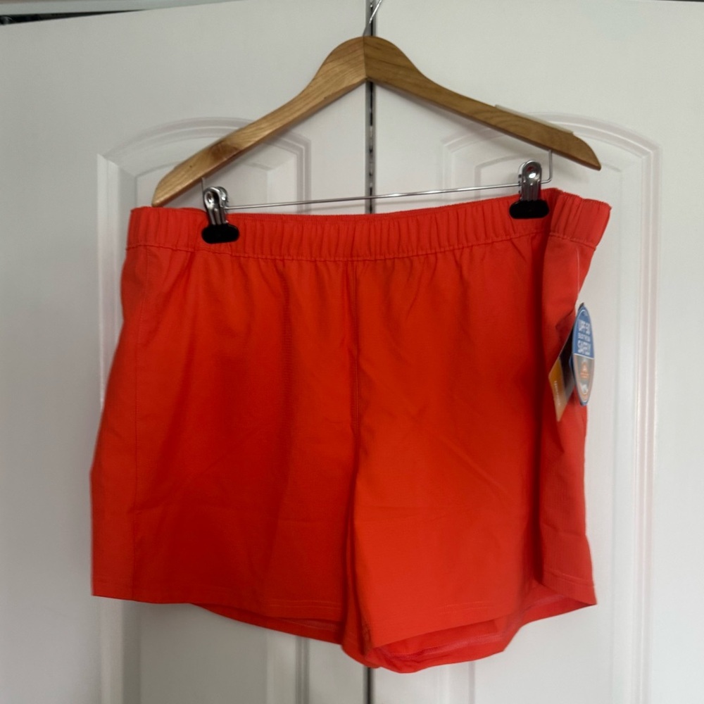 Columbia Athletic Orange Shorts Lightweight Comfort